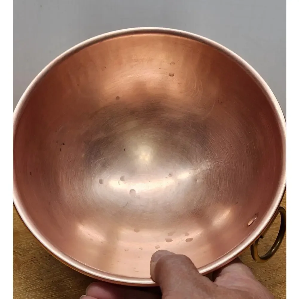 Vintage‎ Unbranded Copper Mixing Bowl 8.5